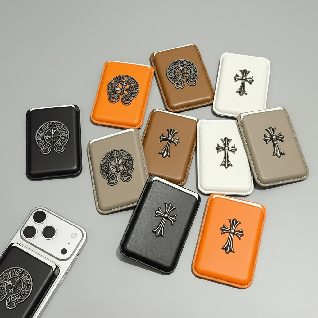 CH Heart MagSafe Metal Logo Card Holder