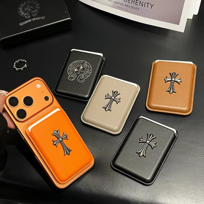 CH Heart MagSafe Metal Logo Card Holder