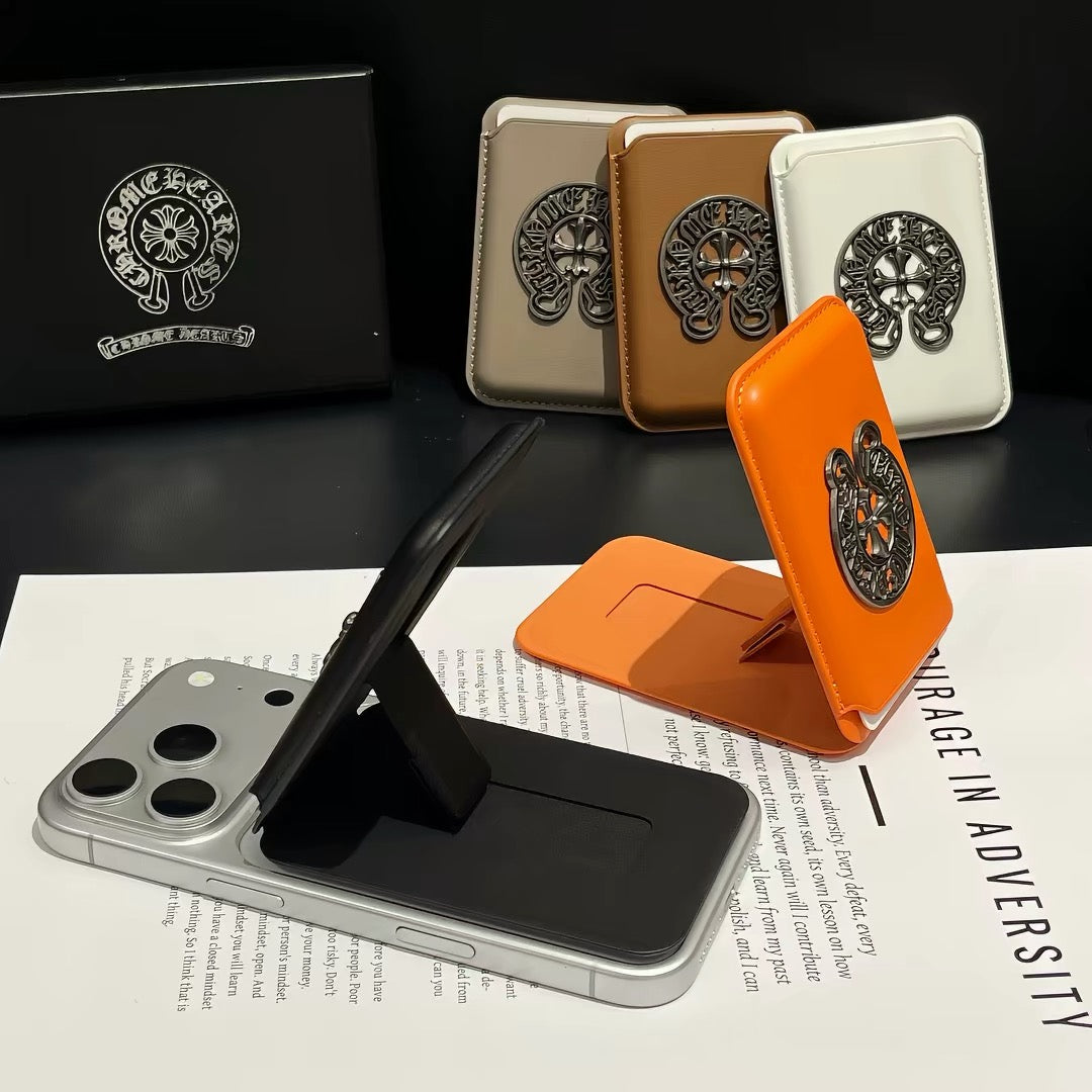 CH Heart MagSafe Metal Logo Card Holder