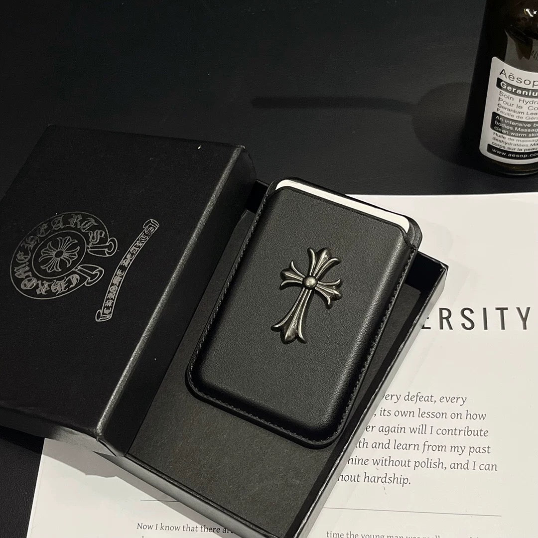 CH Heart MagSafe Metal Logo Card Holder
