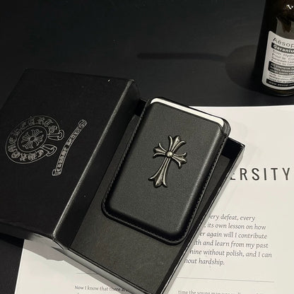 CH Heart MagSafe Metal Logo Card Holder