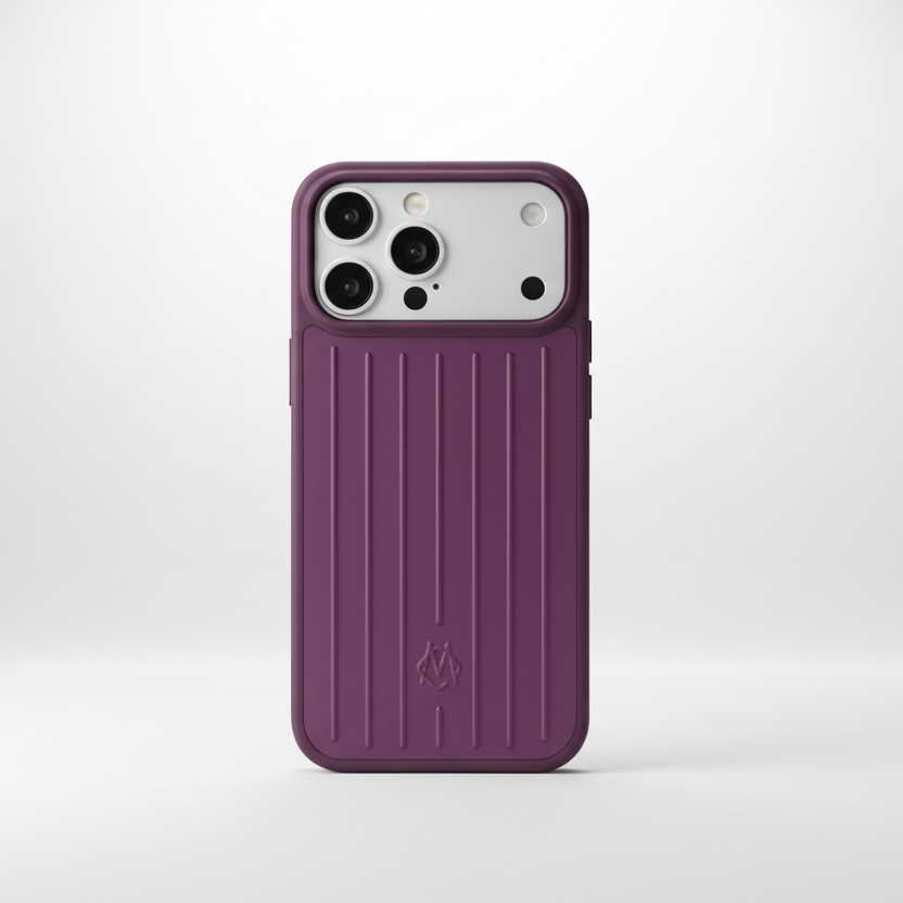 Luxury Aluminium  Case- Burgundy