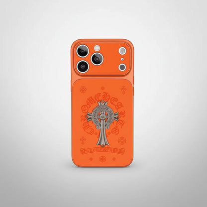 CR Heart Metal Cross Case – iPhone 14–18