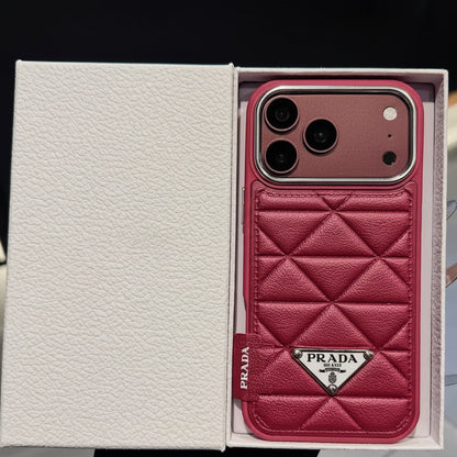 Luxury Milano iPhone Case - Burgundy