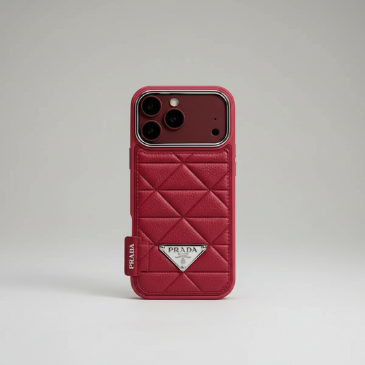 Luxury Milano iPhone Case - Burgundy