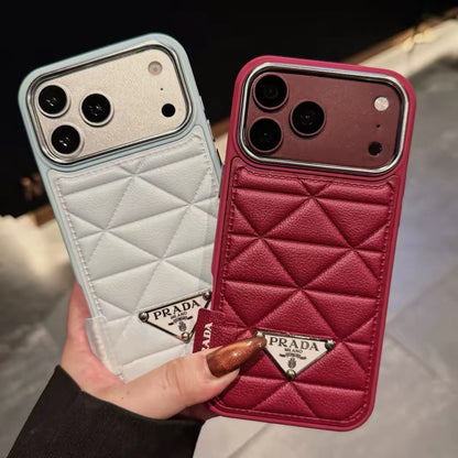 Luxury Milano iPhone Case - Burgundy