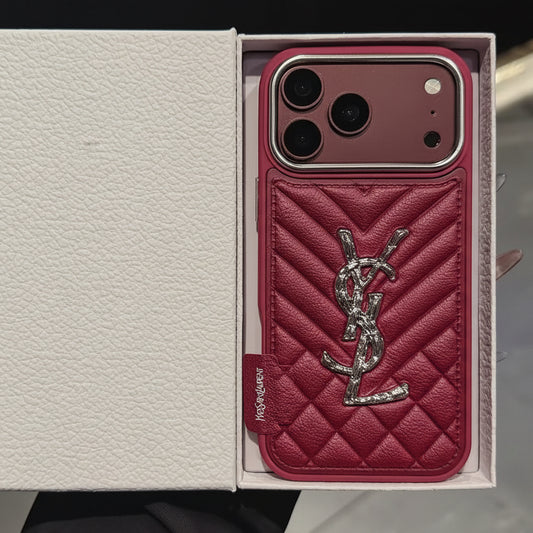 Luxury Saint iPhone Case - Burgundy