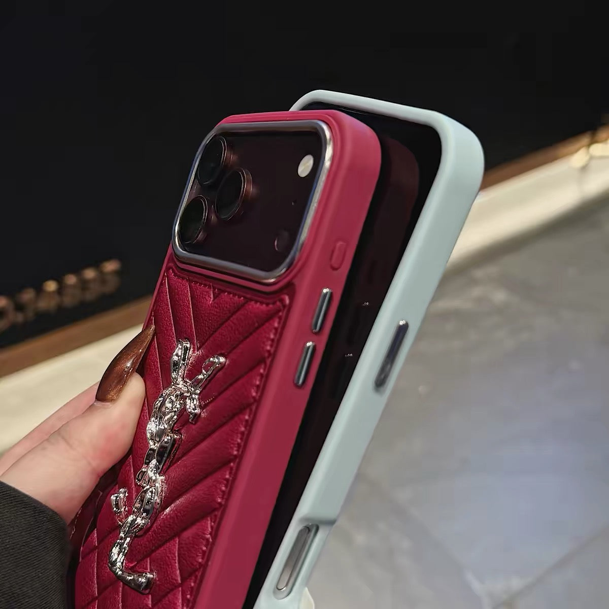 Luxury Saint iPhone Case - Blue