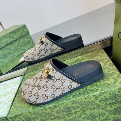 Supreme Canvas Mules -Black Trim
