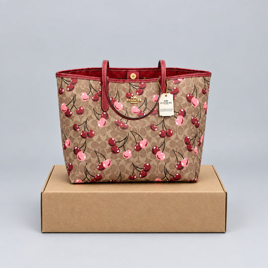 Canvas Cherry Tote