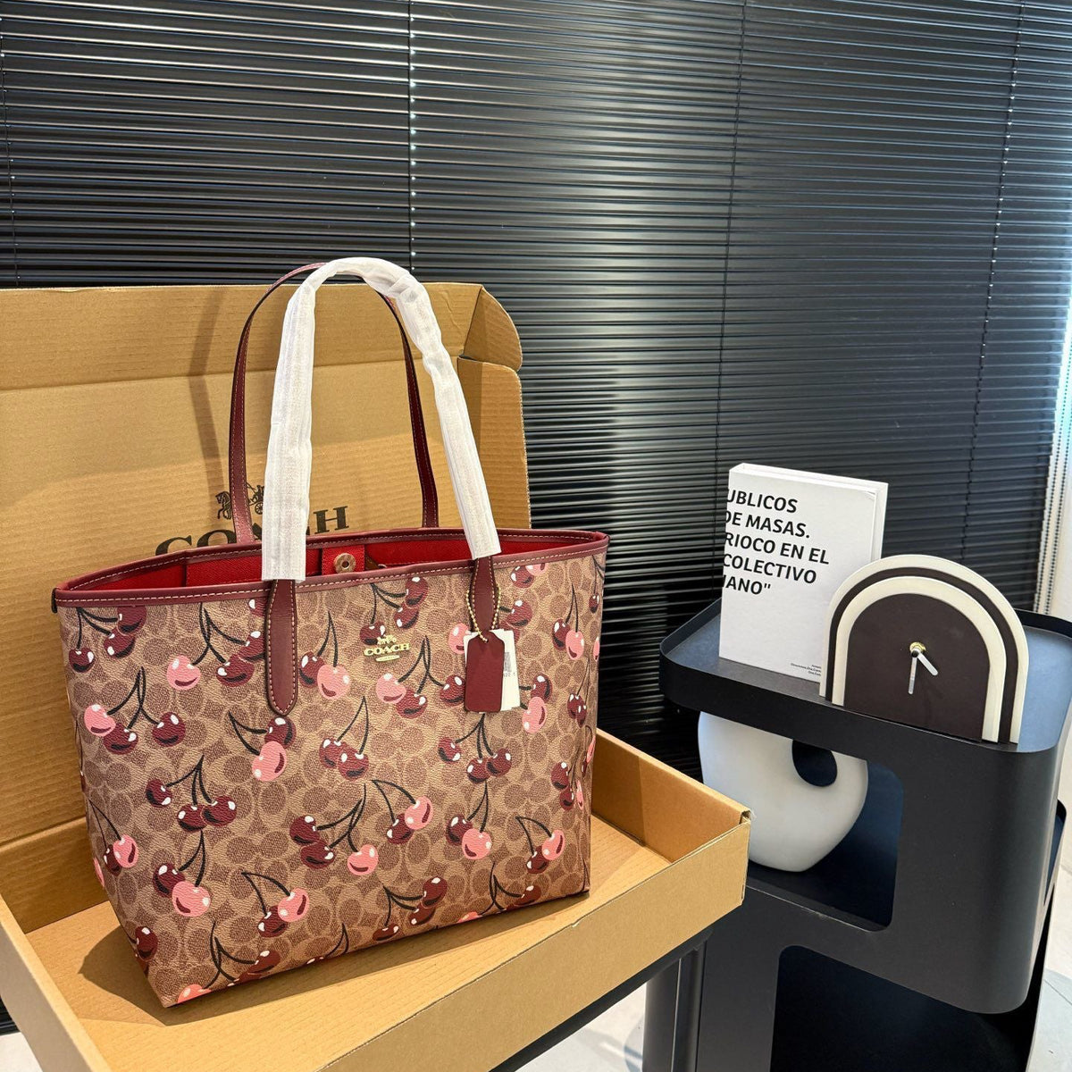 Canvas Cherry Tote