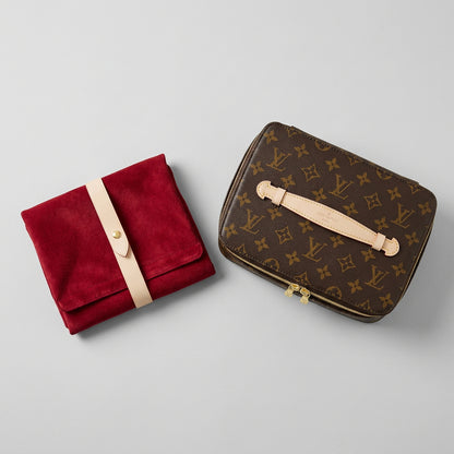 Luxury Monogram Soft Jewelry Case