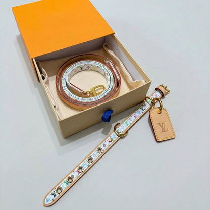 Luxury Pet Collar Leash Set - Multicolored