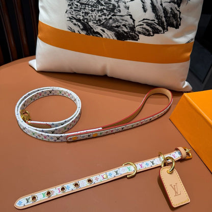 Luxury Pet Collar Leash Set - Multicolored