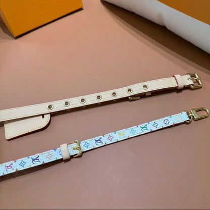 Luxury Pet Collar Leash Set - Multicolored