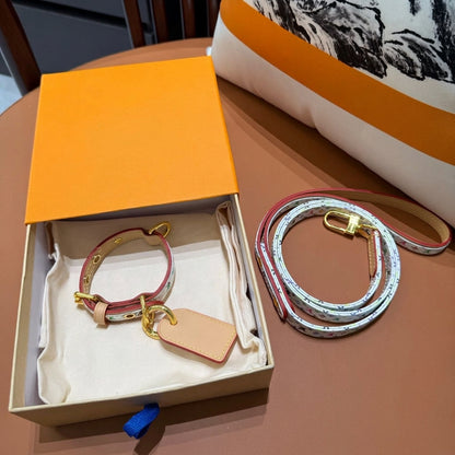 Luxury Pet Collar Leash Set - Multicolored
