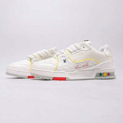 1V Monogram Trainer Sneakers - White