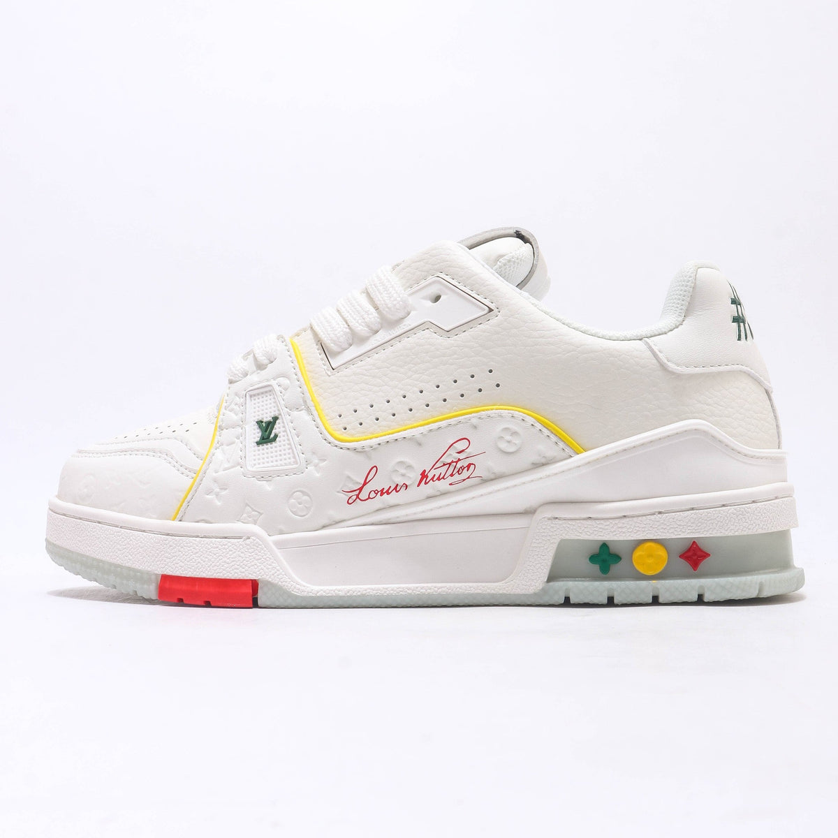 1V Monogram Trainer Sneakers - White