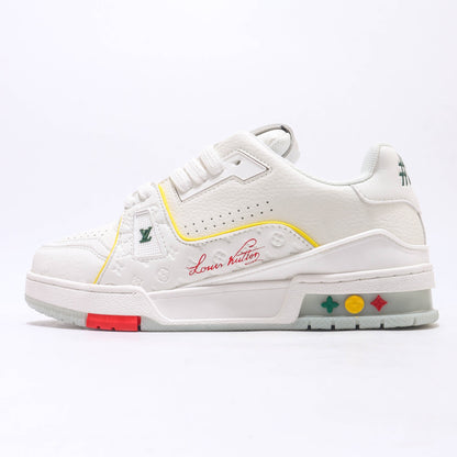1V Monogram Trainer Sneakers - White