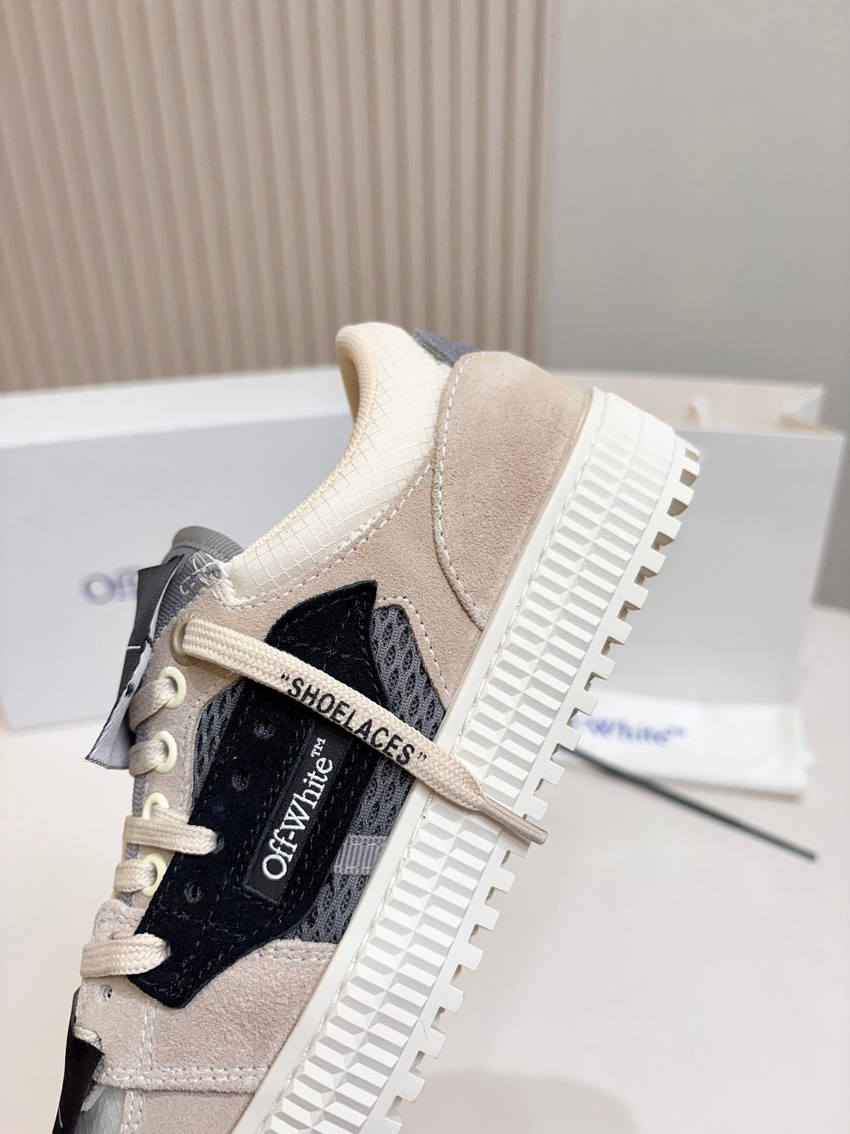 Off White 3.0 Off Court Sneakers Biege