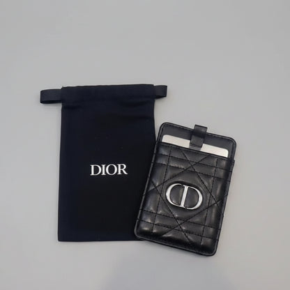 Dior Black Mirror Card Holder