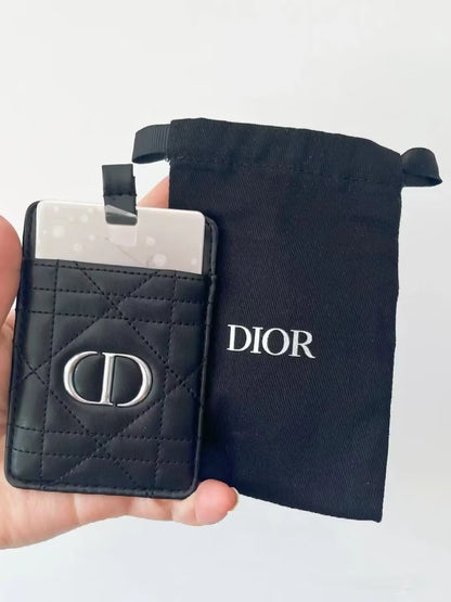 Dior Black Mirror Card Holder