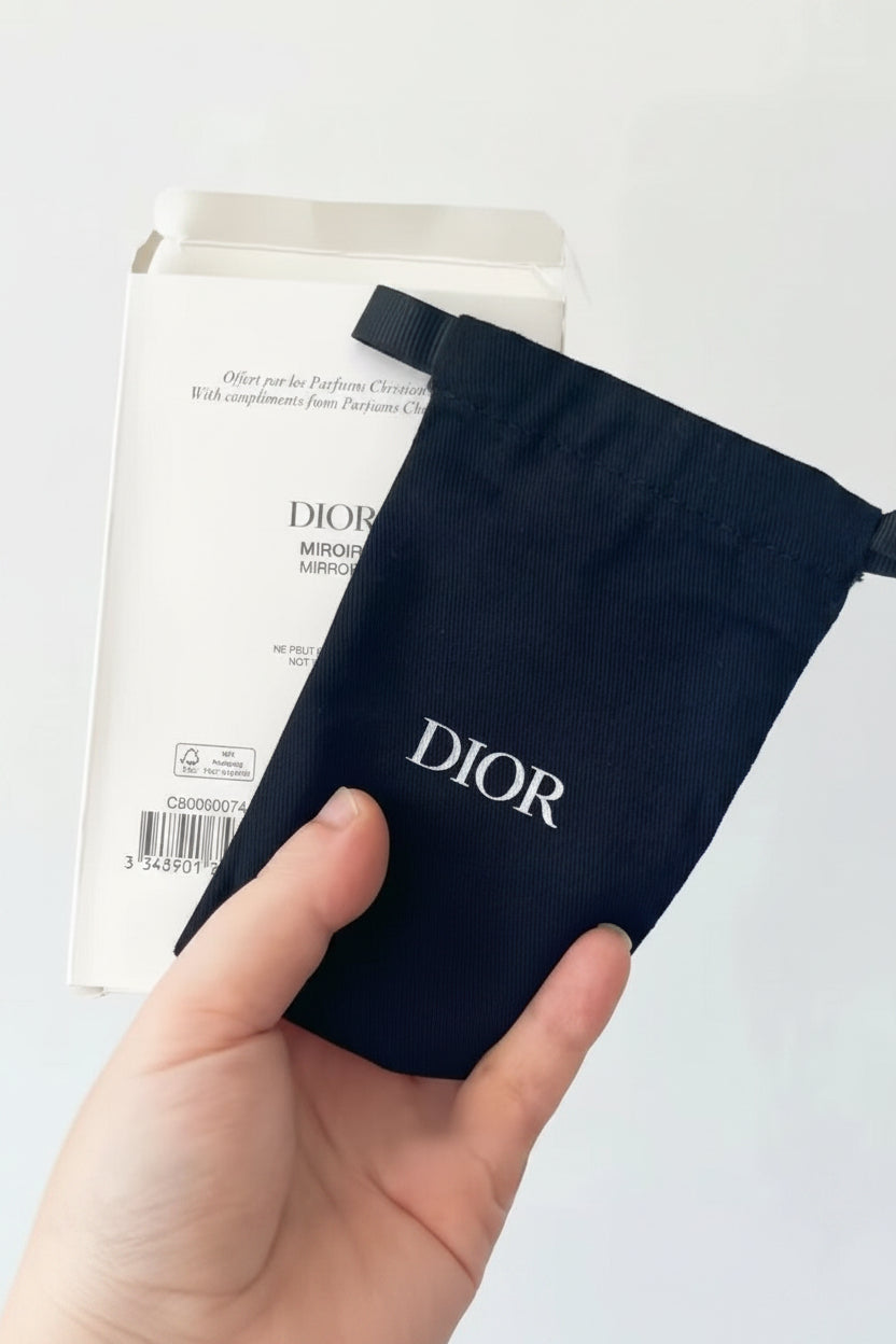 Dior Black Mirror Card Holder