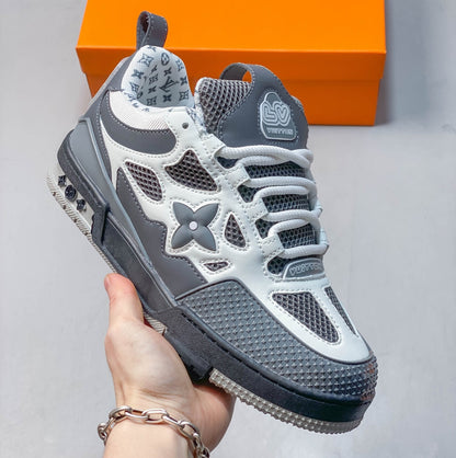 1V 1854 Monogram Skate Sneakers – Grey