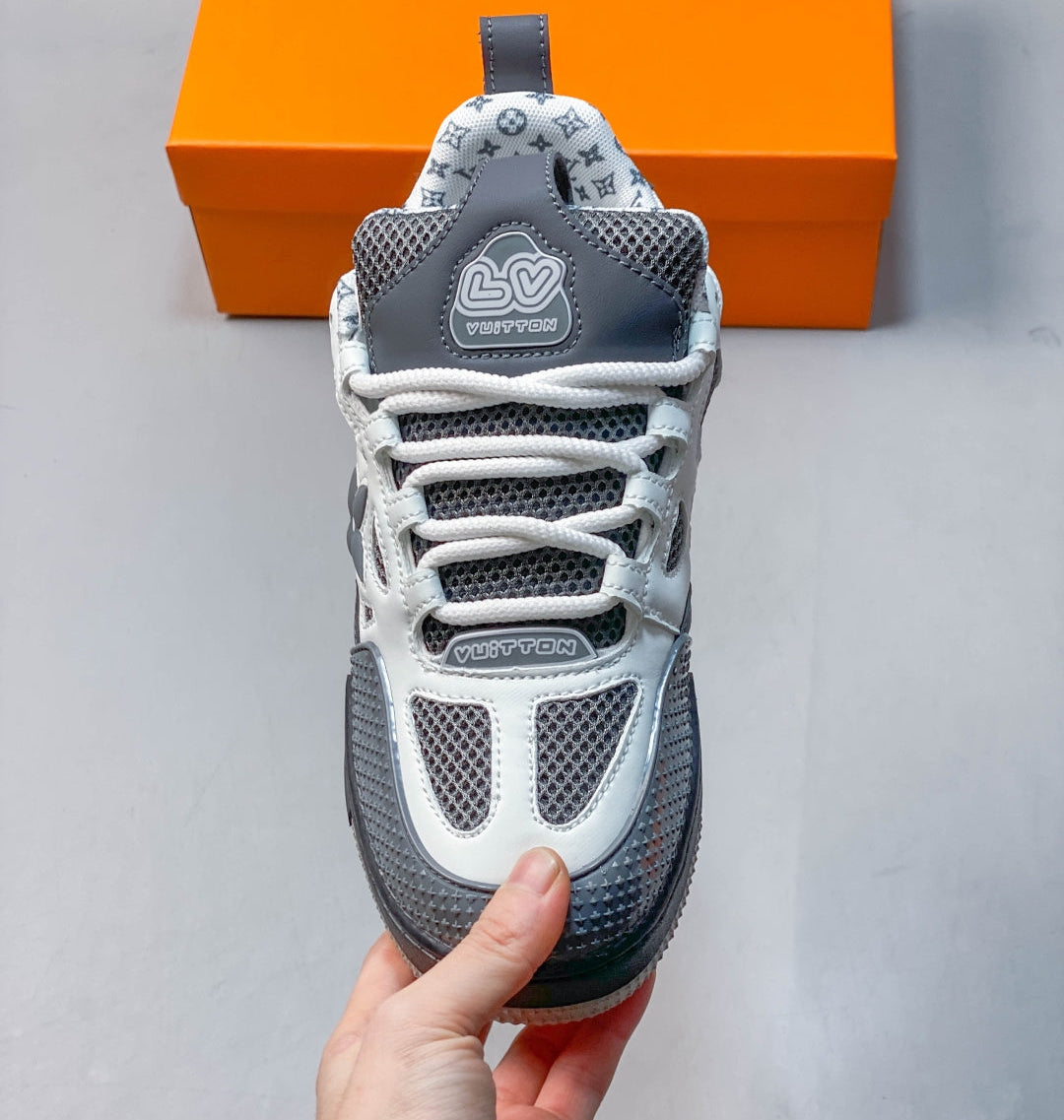 1V 1854 Monogram Skate Sneakers – Grey