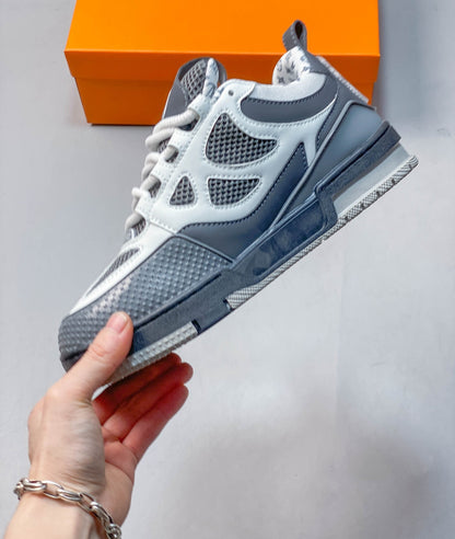 1V 1854 Monogram Skate Sneakers – Grey