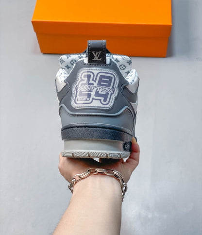 1V 1854 Monogram Skate Sneakers – Grey