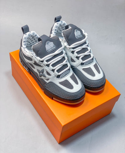 1V 1854 Monogram Skate Sneakers – Grey