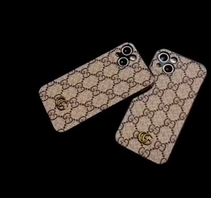 Luxe Monogram Canvas Case – iPhone 12–17