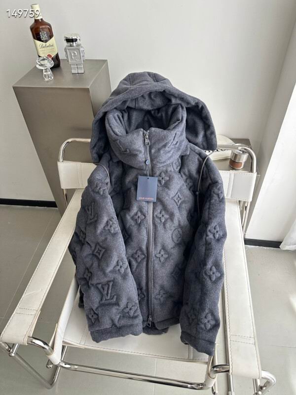 LV Cashmere Monogram Puffer Jacket