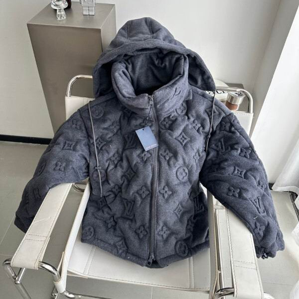 LV Cashmere Monogram Puffer Jacket