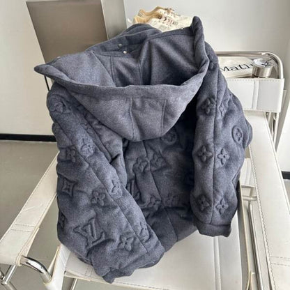 LV Cashmere Monogram Puffer Jacket