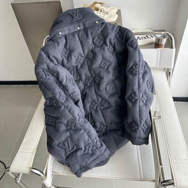 LV Cashmere Monogram Puffer Jacket
