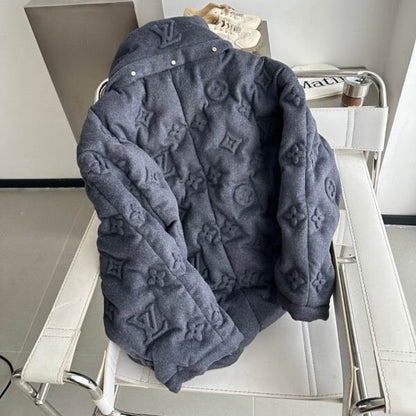 LV Cashmere Monogram Puffer Jacket