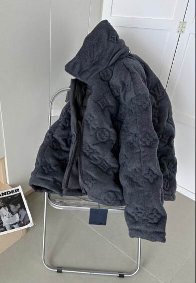 LV Cashmere Monogram Puffer Jacket