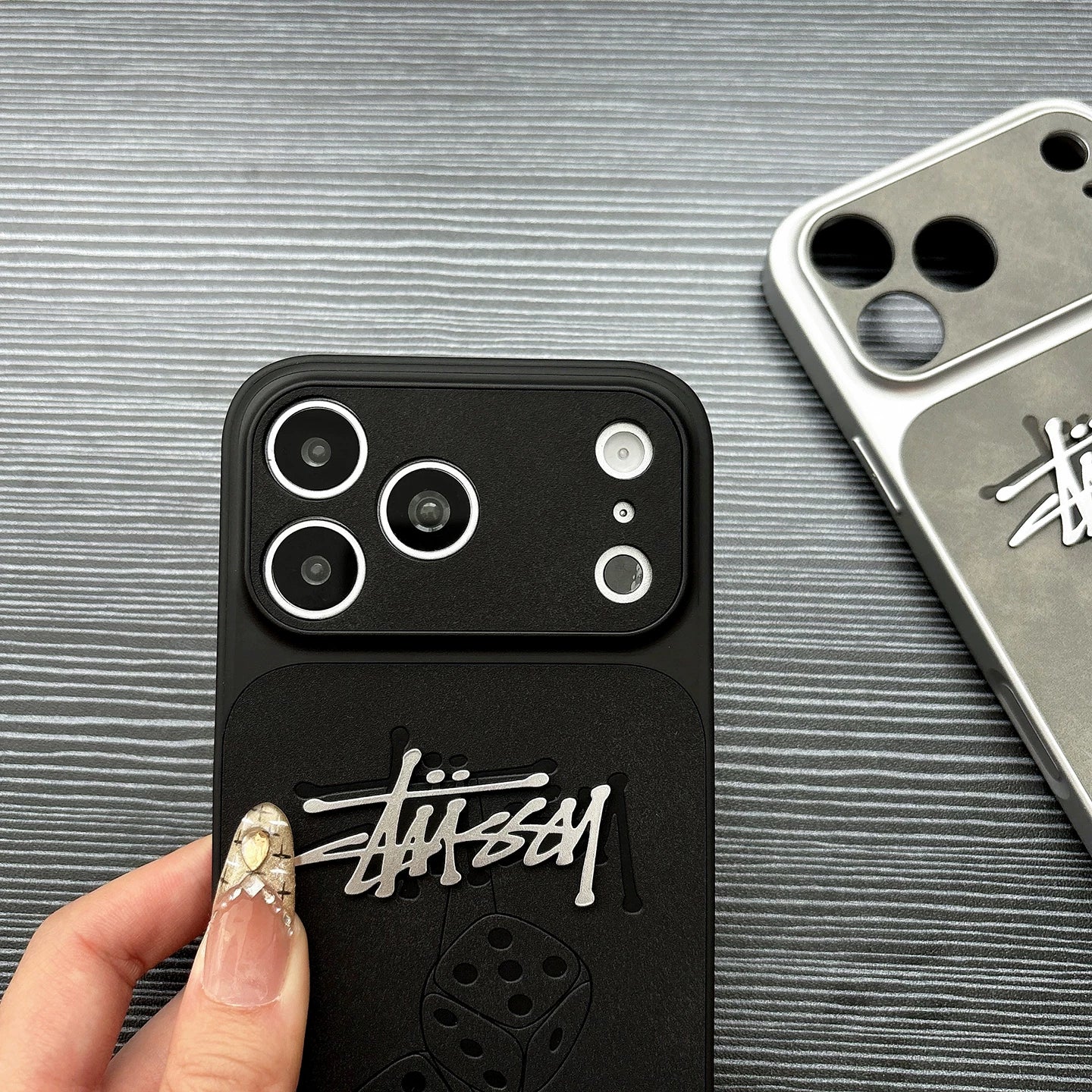 Metal Logo Dice Graphic  iPhone Case