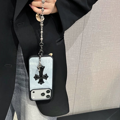 Crosses Denim Case With Chain– iPhone 14-17