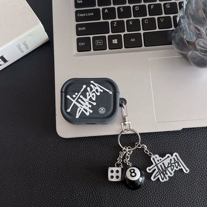 Streetwear Logo AirPod Case with Charm