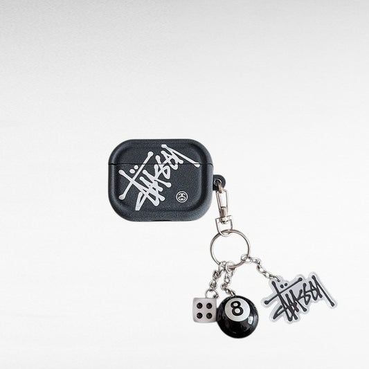 Streetwear Logo AirPod Case with Charm