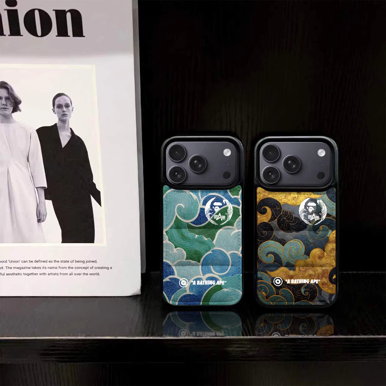 Japanese Ape Wave Design  Puffer Phone Case