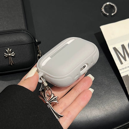 Matte Chrome Cross AirPod Case