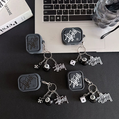 Streetwear Logo AirPod Case with Charm