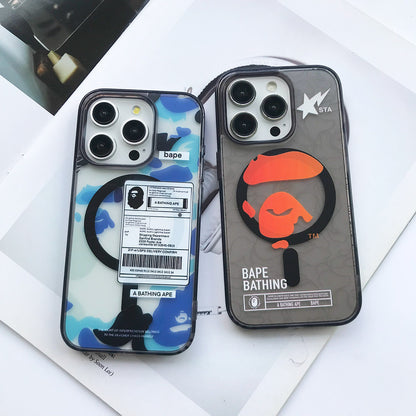 Camo Ape Design MagSafe  iPhone case with grip