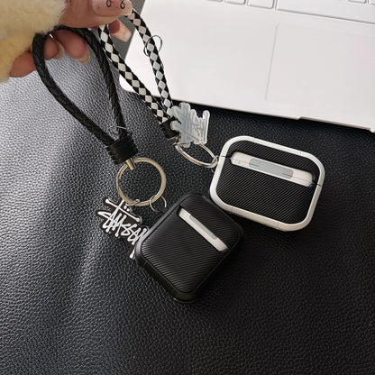 Streetwear Skater Logo  AirPod Case with Braid Strap