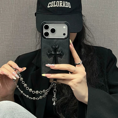Crosses Denim Case With Chain– iPhone 14-17