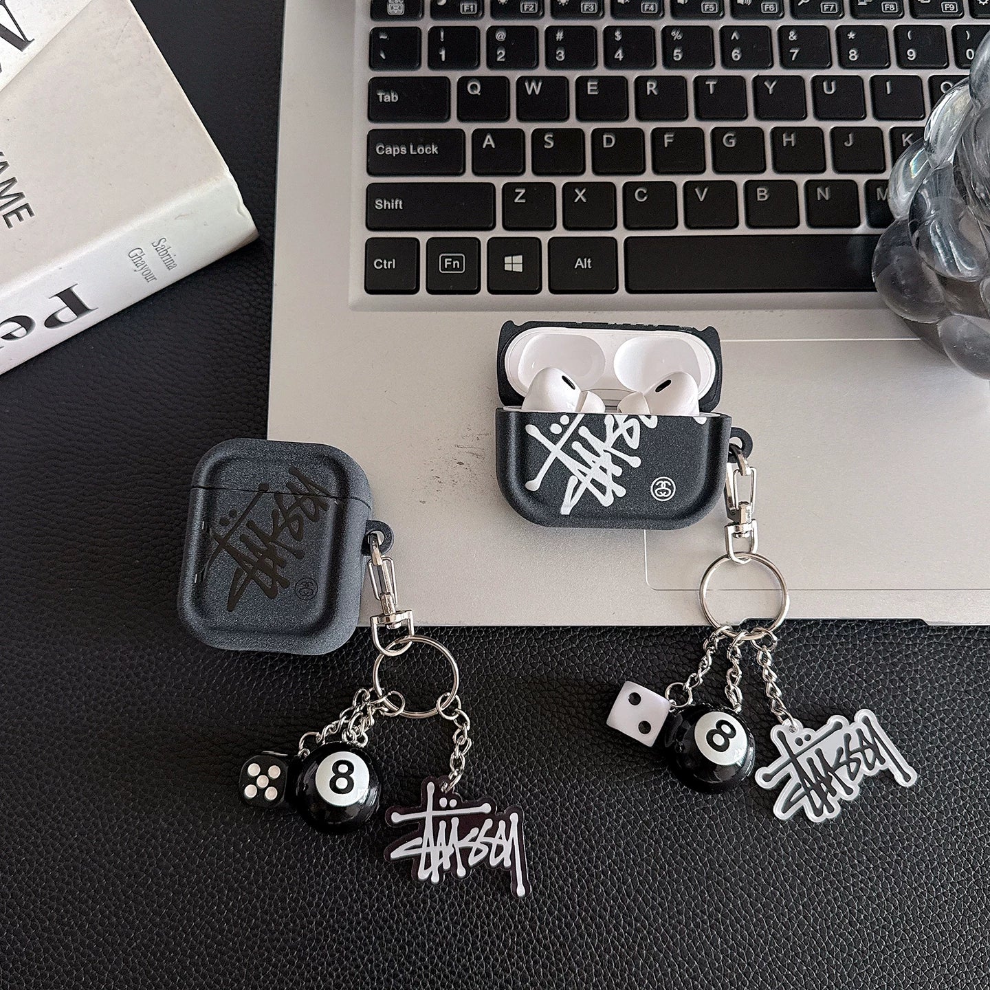 Streetwear Logo AirPod Case with Charm